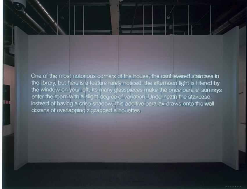 Matt Mullican, Subject Driven (detail), 2008, gele kamer, diverse objecten 1970-2008, ca. 400 x 453 x 190 cm